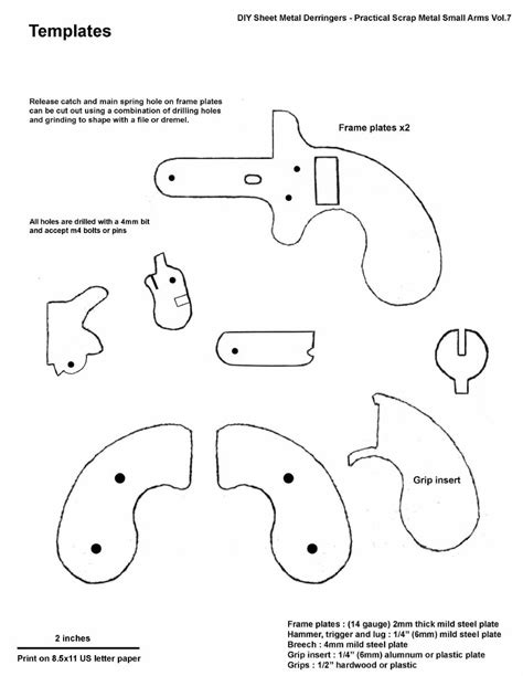 sheet metal gun template|3d printed sheet metal.